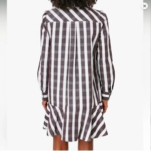 Tuckernuck Callahan Shirt Dress - Espresso Check Linen XS